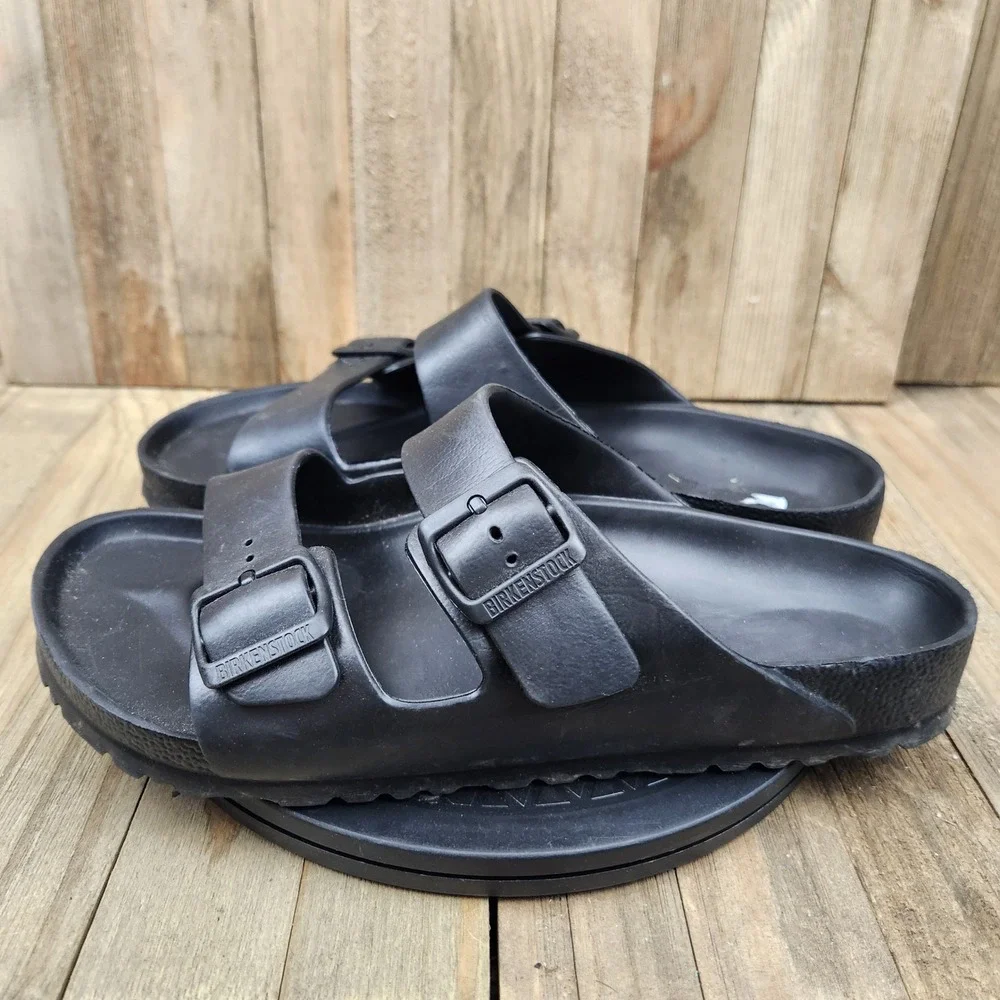 Birkenstock Arizona EVA Black Sandals Mens size 10 Euro 43 Waterproof Slides